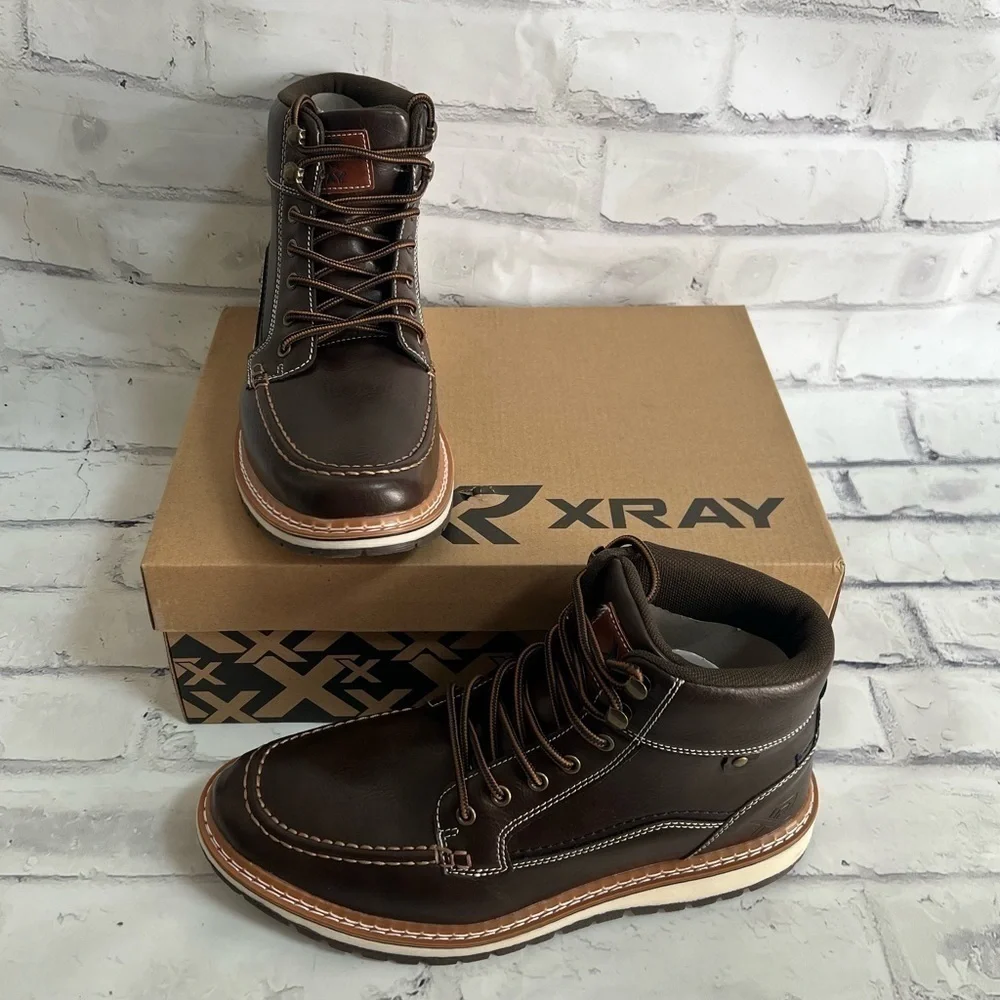 NWT mens XRay Dover Brown ankle Chukka lace up boots size 11